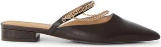 Belle & Bloom On The Go Leather Flat in Dark Brown at Nordstrom, Size 10