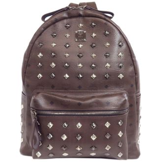 MCM Mcm Dark Brown Pvc Backpack (Pre-Owned)