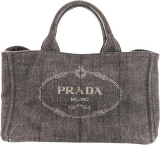 Prada Pre-owned Tote Bags, female, Black, Size: ONE SIZE Pre-owned Vintage Tote Bag