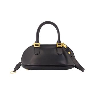 Balenciaga Tassen, Dames, Zwart, ONE Size, Leer, Bolero Bowling Bag Mini