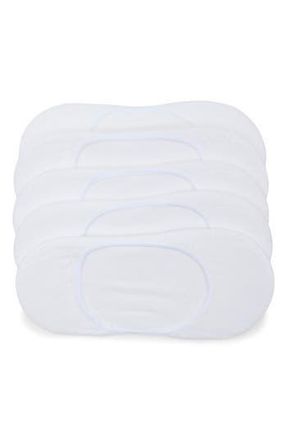 Nordstrom Rack Pillow Sole 5-Pack No-Show Socks in White at Nordstrom Rack, Size 9/11