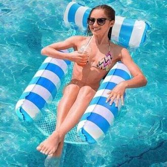 OEM Silla Inflable Para Piscina (azul), Colch&oacute;n Inflable Para Piscina Multicapa, Colch&oacute;n Inflable Y Flotador 4 En 1, Colch&oacute;n Inflable Para Piscina Para Ad