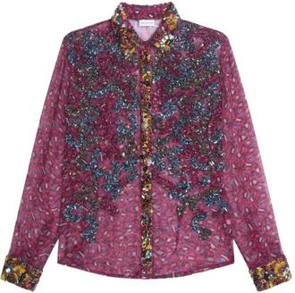 Dries Van Noten geborduurd overhemd