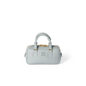 Miu Miu Arcadie Leather Bag, Woman, Lake Blue
