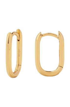 Made by Mary Paperclip Hoop Earrings in Gold Vermeil at Nordstrom