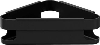 Cosmic Wjc419a0050036 Start Jabonera De Ducha Rinc&oacute;n Extra&iacute;ble Negro Mate - Cosmic