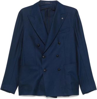 Tagliatore Monte Carlo Jacket - Heren - Blazers - Blauw - M - Leer - Jassen