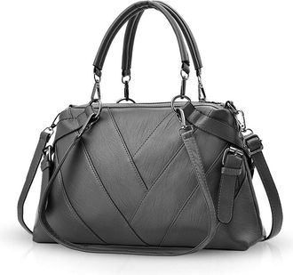 Nicole & Doris Handbags for Ladies top-Handle Bags for Women Large Cross Body Bag Gray