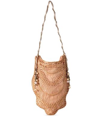 NANNACAY Margie beaded shoulder bag - Pink