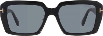 Tom Ford Square Full Rim Sunglasses - Black