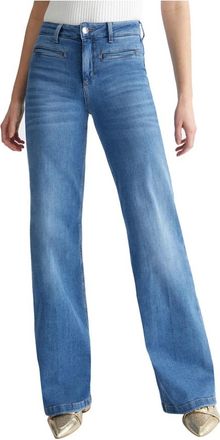 Liu Jo Blauwe Denim Flare Jeans - Dames - Flared Jeans - Blauw - W28 - Denim - Jeans