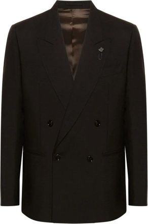 Lardini Blazer Sartoriale Doppio Petto - - Jackets - Uomo - Marrone - M
