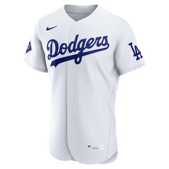Nike Los Angeles Dodgers Nike Mens MLB Authentic Jersey in White | 8900LDHOLD-38L
