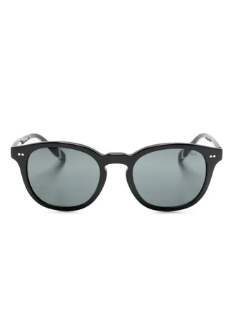Polo Ralph Lauren tortoiseshell round-frame sunglasses - unisex - Acetate - 52 - Black