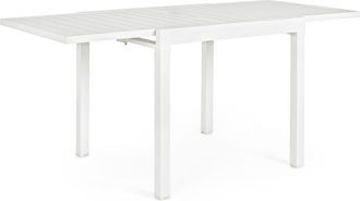 BIZZOTTO Mesa extensible en aluminio 83-166x80 color blanco