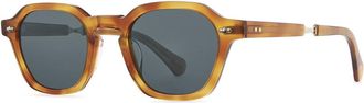 Garrett Leight RELL S SAFT-WG/SELBS Mens Sunglasses Tortoiseshell Size 46