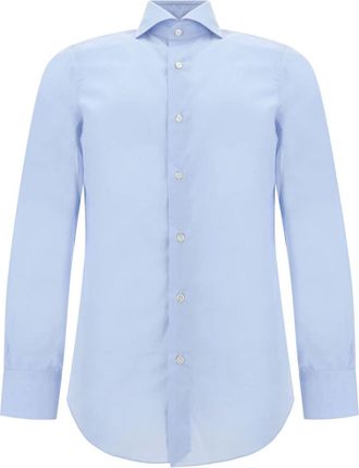 Finamore Eduardo shirt - men - Cotton - 41 - Blue