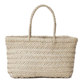 Dragon Diffusion Tote Bags, female, White, Size: ONE SIZE Braided Handle Woven Tote
