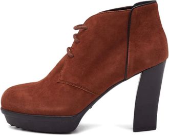 Tod's Stivali stringati 100mm - Marrone