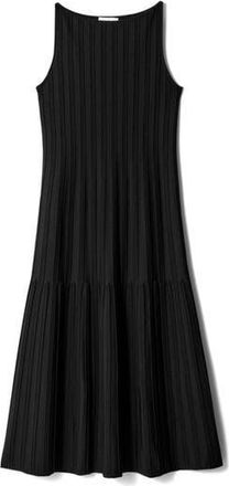 & Other Stories Rib A-Line Midi Dress in Black Dark at Nordstrom Rack, Size Small