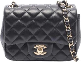 Chanel Pre-owned Mini Matelasse Lambskin Shoulder Bag - - Pre-owned - Donna - Nero - ONE SIZE