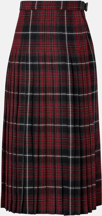 Burberry Pleated plaid twill kilt