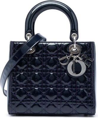 Dior Pre-owned Dior Medium Patent Cannage Lady Ladies ZQ6LFK8CRDP8H41D