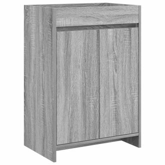 vidaXL Gabinete De Ba&ntilde;o Debajo Del Lavabo Sonoma Gris Vidaxl