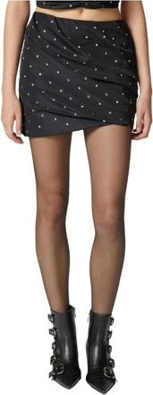 Pinko Pinko, Rokken, Dames, Zwart, S, Taffeta Rok
