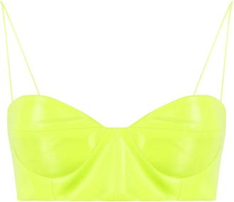 Alex Perry Top con spalline sottili - Giallo