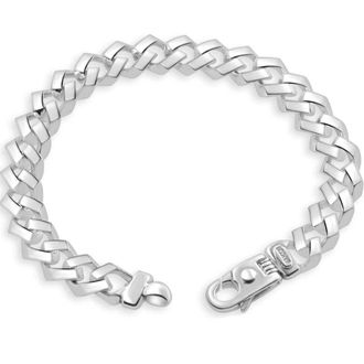 Pompeii3 Mens 14k Gold (58gram) or Platinum (109gram) 11mm Link Bracelet 9