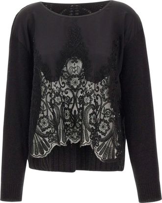 Maurizio Jersey de punto de manga larga - Knitwear - Mujer - Negro - XS