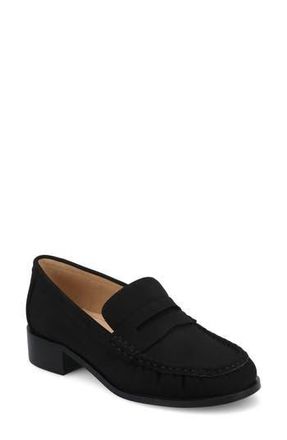 Journee Collection Danna Ruched Loafer in Black at Nordstrom Rack, Size 8