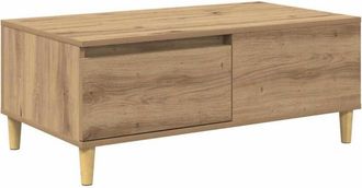 vidaXL Mesa De Caf&eacute; Con Caj&oacute;n Roble Artesanal 90 X 50 X 35 Cm Vidaxl