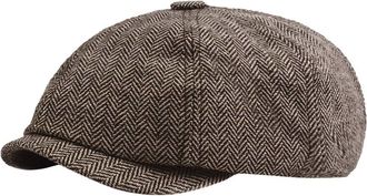 Generic Flat Cap for Mens UK Rainy Day Adjustable Fashion Newsboy Beret Driving Ivy Hat Solid Color Traveling Outdoor Hunting Walking Shooting Cap