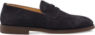 Brunello Cucinelli Penny Suede Loafers