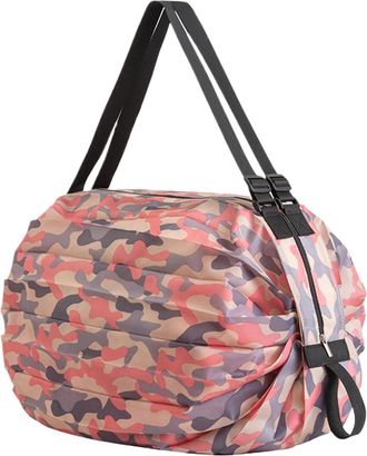 Generic Foldable Reusable Bags, Large Reusable Bag for Supermarket and Shops - Waterproof Transport Bag for Camping, Beach, Gym, Travel, Sport, pink, Consulte