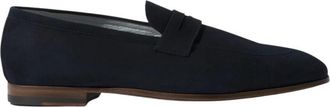 Scarosso Marzio Abyss Suede Loafers - Heren - Loafers - Blauw - 45 EU - Leer - Schoenen