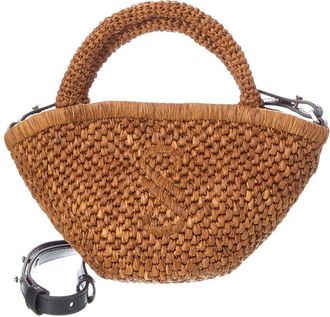 Proenza Schouler Small Raffia & Leather Tote