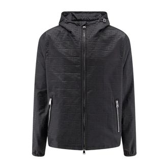 Fendi Blouson - Heren - Jassen - Zwart - Maat: L Poliester