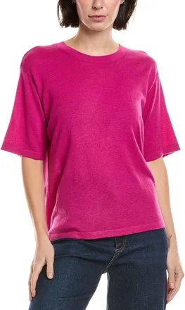 Vince Camuto Crewneck Wool-Blend T-Shirt