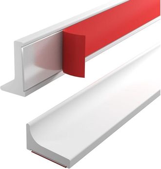 OEM Protecci&oacute;n De Umbral De Puerta De Ducha - Barrera Impermeable De Silicona Autoadhesiva, Flexible Y F&aacute;cil De Instalar, Adecuada Para Duchas, Ba&ntilde;eras Y 
