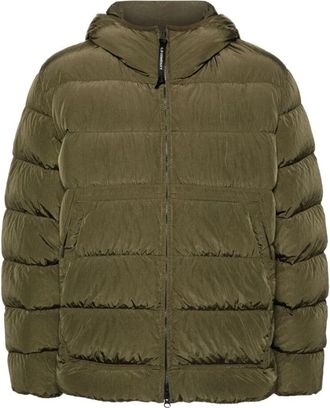 C.P. Company Gewatteerde Jas met Capuchon - Heren - Winterjassen - Groen - 2XL - Jassen