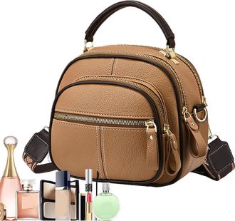 Generic Leather Tote Bag - PU, Modern Bag, Compact Shoulder Handbag | Multifunctional Adjustable Storage Design For Women, Travel Work Daily Use, Lightweight 