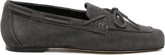 Aeyde Jasper Cow Suede Leather Charcoal