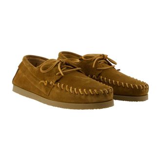 Isabel Marant Mens Fenlis Flat Brown Calfskin