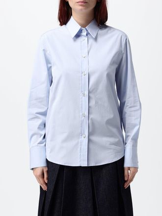Tela Long-Sleeved Classic Collar Shirt in Cotton Poplin
