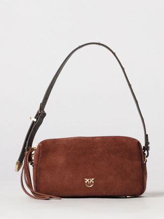 Pinko Mini borsa a spalla Boston in pelle scamosciata con logo Love Birds