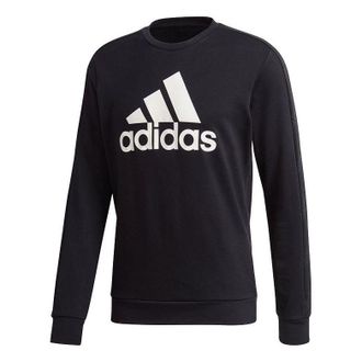 adidas Fav Swt Round Collar Long Sleeve Mens Black GJ6590