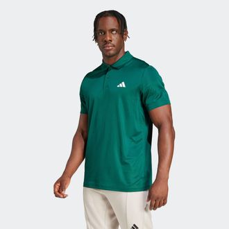 adidas Poloshirt ADIDAS PERFORMANCE TR-ES BASE POLO, Herren, Gr. M, gr&uuml;n (collegiate gr&uuml;n, wei&szlig;), Obermaterial: 100% Polyester, Shirts Poloshirt